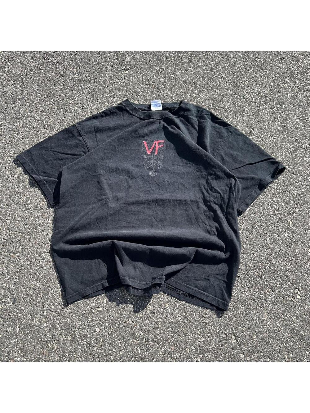 Black VF Original Fashion brand shirt with red logo